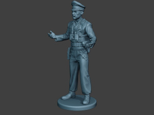 german tank crew unit ww2 action2 gtc1 3D 打印模型