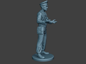 german tank crew unit ww2 action2 gtc1 3D 打印模型
