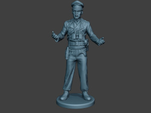 german tank crew unit ww2 action2 gtc1 3D 打印模型