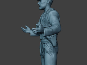 german tank crew unit ww2 action2 gtc1 3D 打印模型