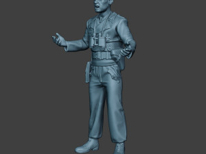 german tank crew unit ww2 action2 gtc1 3D 打印模型