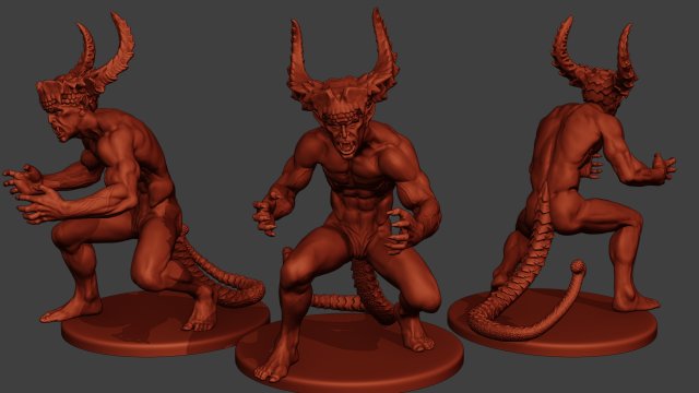 diablo 001 Modelo de Impressão 3D .c4d .max .obj .3ds .fbx .stl .blend 