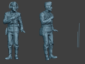 german tank crew unit ww2 radio gtc1 Model do druku 3D