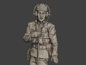 german tank crew unit ww2 radio gtc1 Model do druku 3D