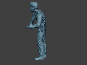 german tank crew unit ww2 on hole gtc1 3D Print Model