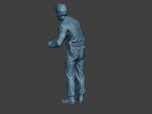 german tank crew unit ww2 on hole gtc1 3D Print Model