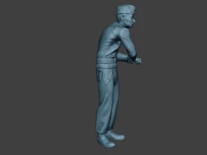 Unit&agrave; equipaggio carro armato tedesco ww2 sulla buca gtc1 Modello di stampa 3D