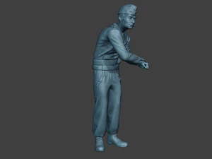 Unit&agrave; equipaggio carro armato tedesco ww2 sulla buca gtc1 Modello di stampa 3D