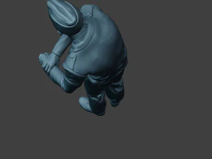 Unit&agrave; equipaggio carro armato tedesco ww2 sulla buca gtc1 Modello di stampa 3D