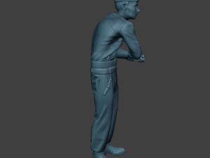 german tank crew unit ww2 on hole gtc1 3D Print Model
