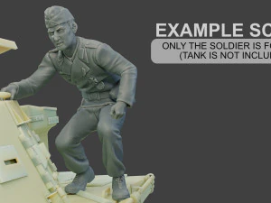 german tank crew unit ww2 ontank gtc1 3D Print Model