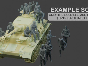 german tank crew ww2 gtc1 pack 1 3D Print Model