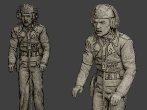 german tank crew ww2 gtc1 pack 1 Modelo de Impressão 3D