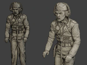 german tank crew ww2 gtc1 pack 1 3D Print Model