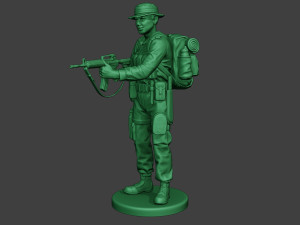 modern jungle soldier action mjs1 3D-printmodel