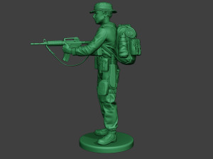 modern jungle soldier action mjs1 3D-printmodel