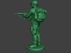 modern jungle soldier action mjs1 3D-printmodel