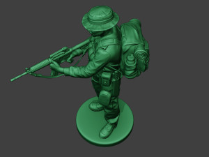 modern jungle soldier action mjs1 3D-printmodel