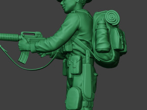 modern jungle soldier action mjs1 3D-printmodel