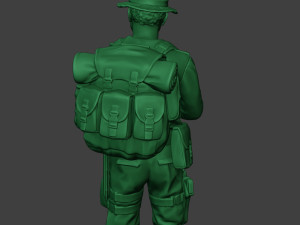 modern jungle soldier action mjs1 3D-printmodel