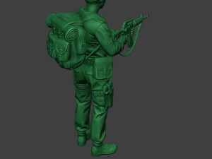 modern jungle soldier action mjs1 3D-printmodel