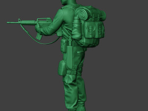 modern jungle soldier action mjs1 3D-printmodel