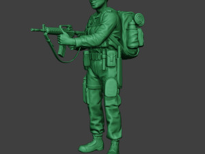modern jungle soldier action mjs1 3D-printmodel