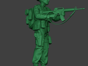 modern jungle soldier action mjs1 3D-printmodel