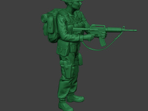 modern jungle soldier action mjs1 3D-printmodel