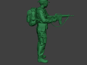 modern jungle soldier action mjs1 3D-printmodel