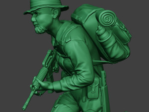 modern jungle soldier run mjs1 3D-printmodel