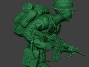modern jungle soldier run mjs1 3D-printmodel