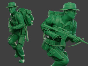modern jungle soldier run2 mjs1 Modelo de Impressão 3D