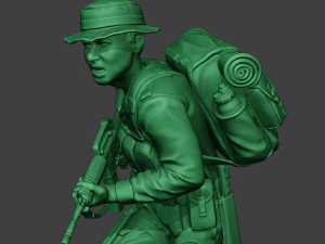 modern jungle soldier run2 mjs1 3D Print Model