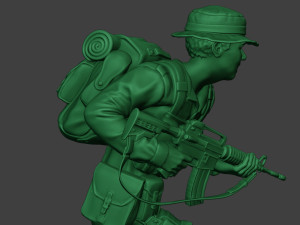 modern jungle soldier run2 mjs1 Modelo de Impressão 3D