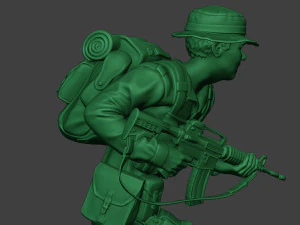 modern jungle soldier run2 mjs1 3D Print Model