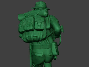 modern jungle soldier run2 mjs1 3D Print Model