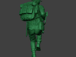 modern jungle soldier run2 mjs1 3D Print Model