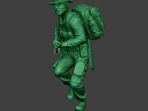modern jungle soldier run2 mjs1 3D Print Model