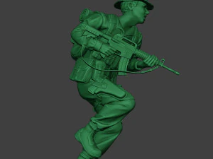 modern jungle soldier run2 mjs1 3D Print Model