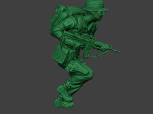 modern jungle soldier run2 mjs1 3D Print Model