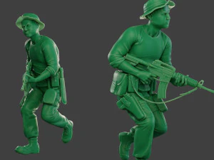 modern jungle soldier run3 mjs1 3D Print Model