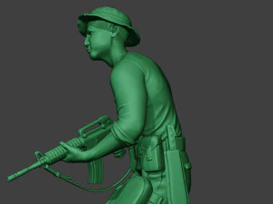 modern jungle soldier run3 mjs1 3D Print Model