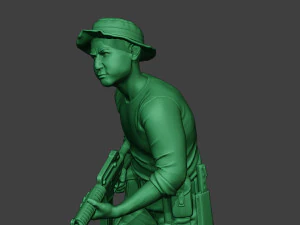 modern jungle soldier run3 mjs1 3D Print Model