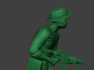 modern jungle soldier run3 mjs1 3D Print Model