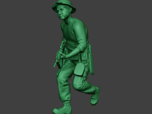 modern jungle soldier run3 mjs1 3D Print Model