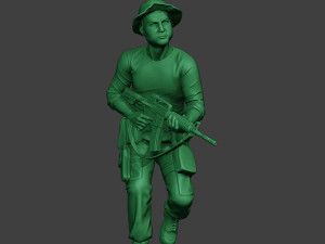 modern jungle soldier run3 mjs1 Model Cetak 3D