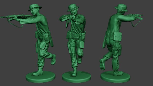 modern jungle soldier run4 mjs1 3D Print Model .c4d .max .obj .3ds .fbx .stl .blend 