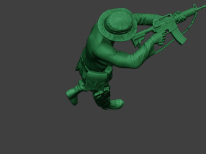 modern jungle soldier run4 mjs1 3D Print Model