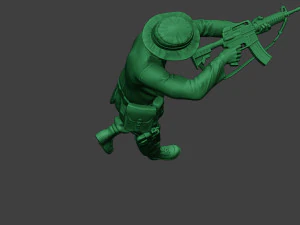 modern jungle soldier run4 mjs1 3D Print Model